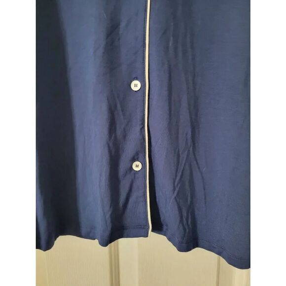 Eberjoy Gisele Lounge PJ Top Navy L NWT - Picture 2 of 7